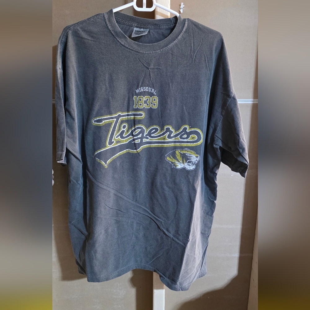 Faded Black Mizzou T Shirt